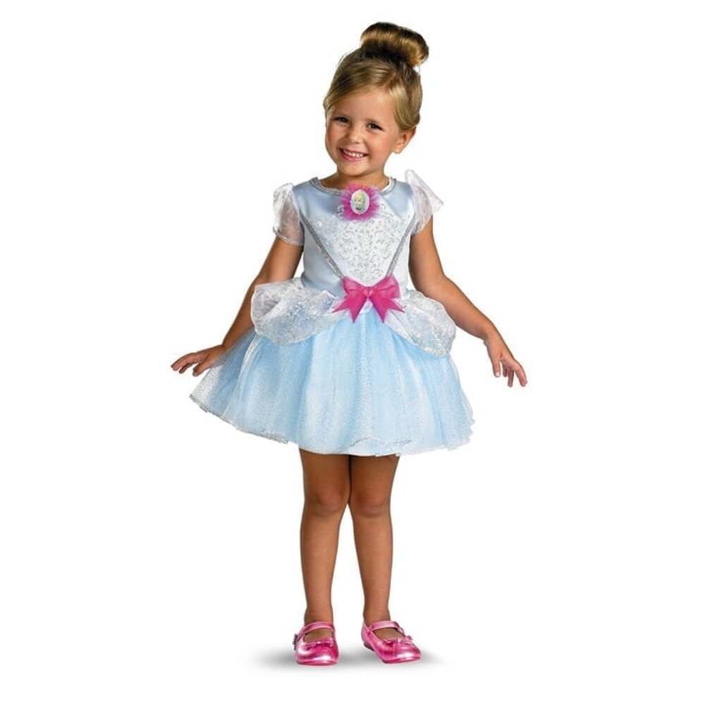 NWT Disguise Disney Cinderella Ballerina Dress Halloween Cosplay Costume